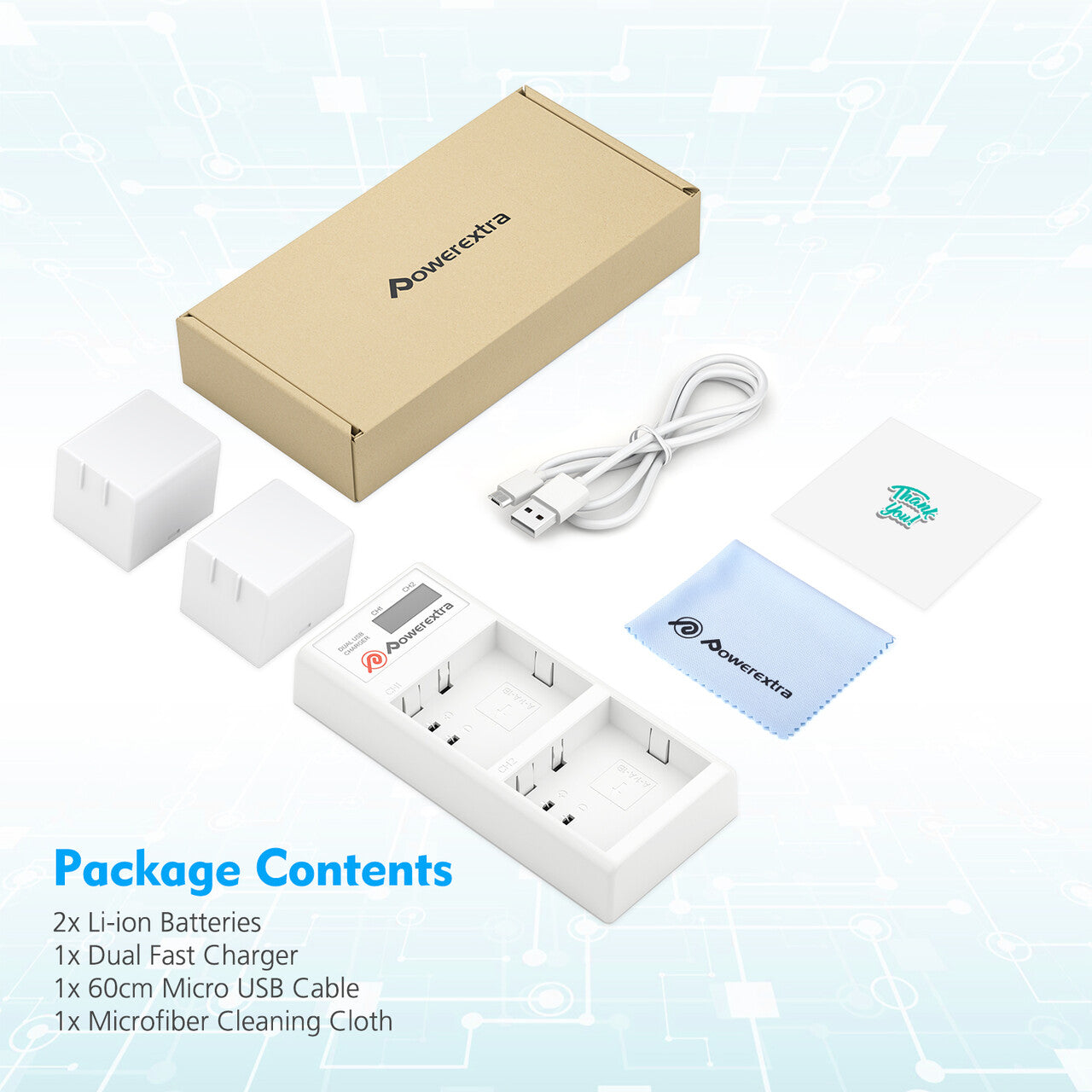 Powerextra Arlo Rechargeable Battery and Charger for Arlo Pro Pro 2