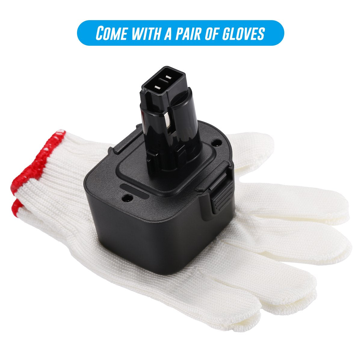 Powerextra 12V 3000mAh Replacement Battery for Black & Decker PS130
