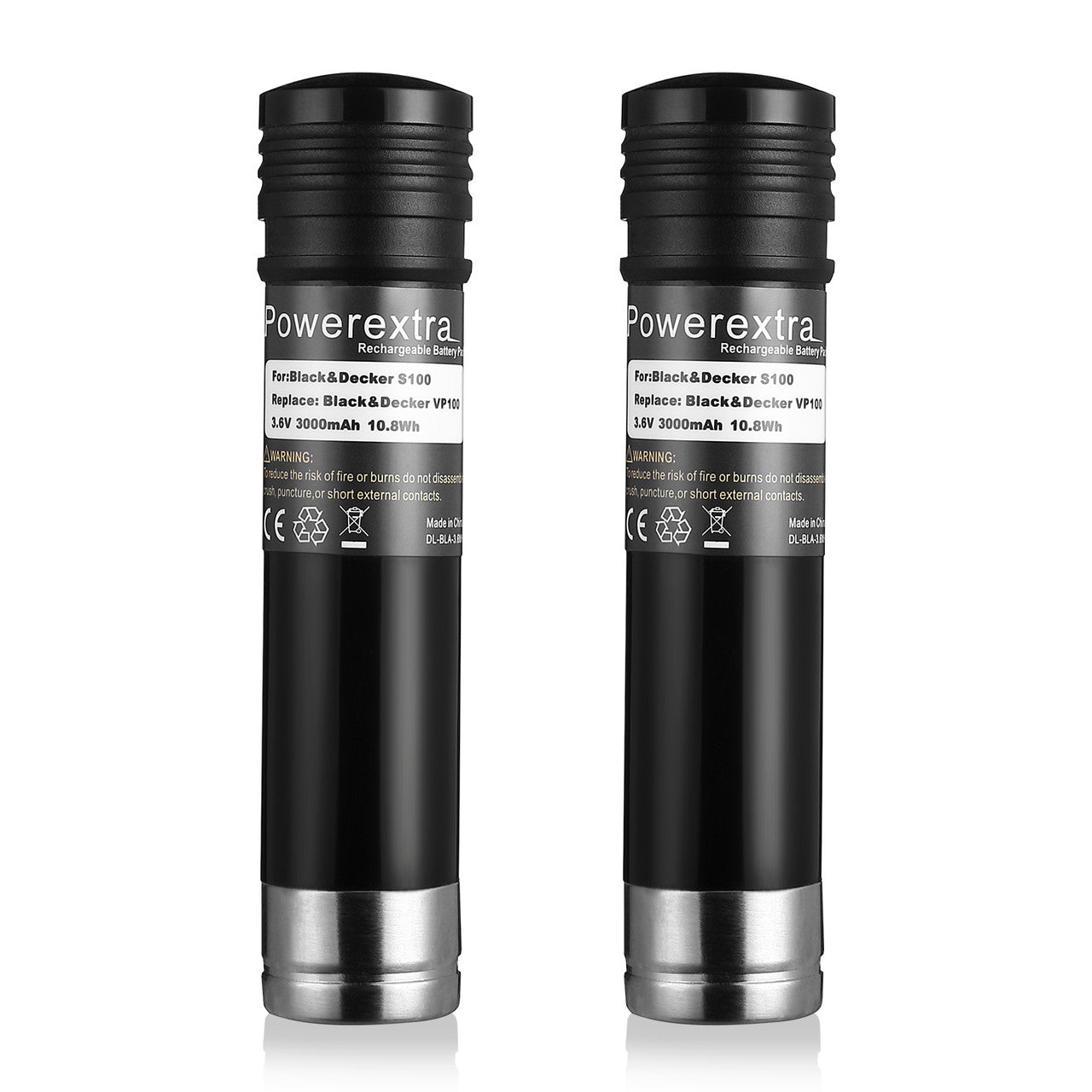 Powerextra 3.6V 3000mAh Ni-MH Replacement Battery for Black & Decker Versapak