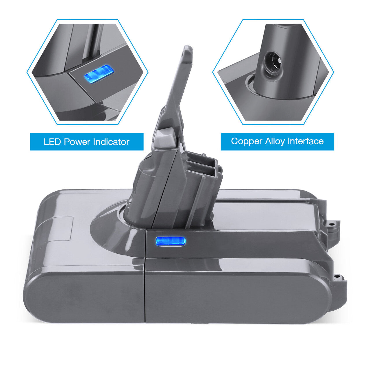 Powerextra 5000mAh Replacement Battery for Dyson V8