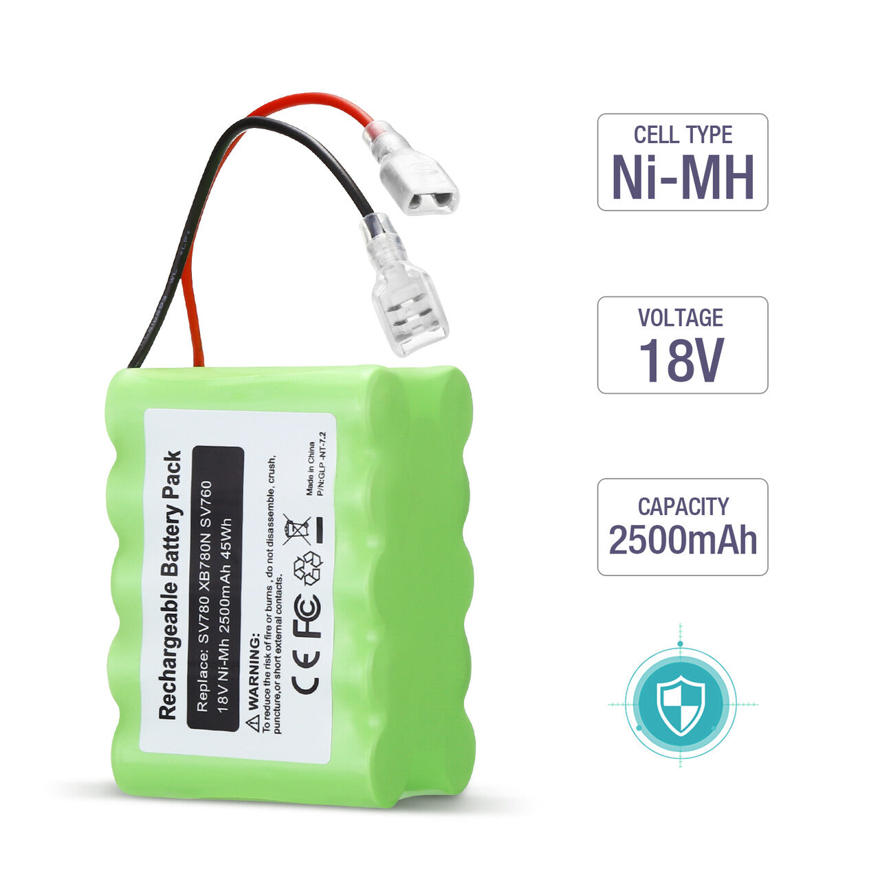 18Volt 2500mAh Battery SV780 Replacement