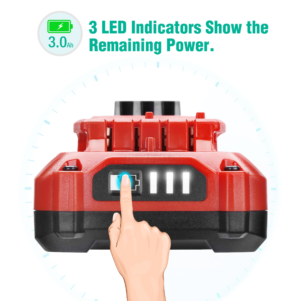 3000mAh 20V Lithium Battery Replacement for Craftsman 20V MAX V20 Series