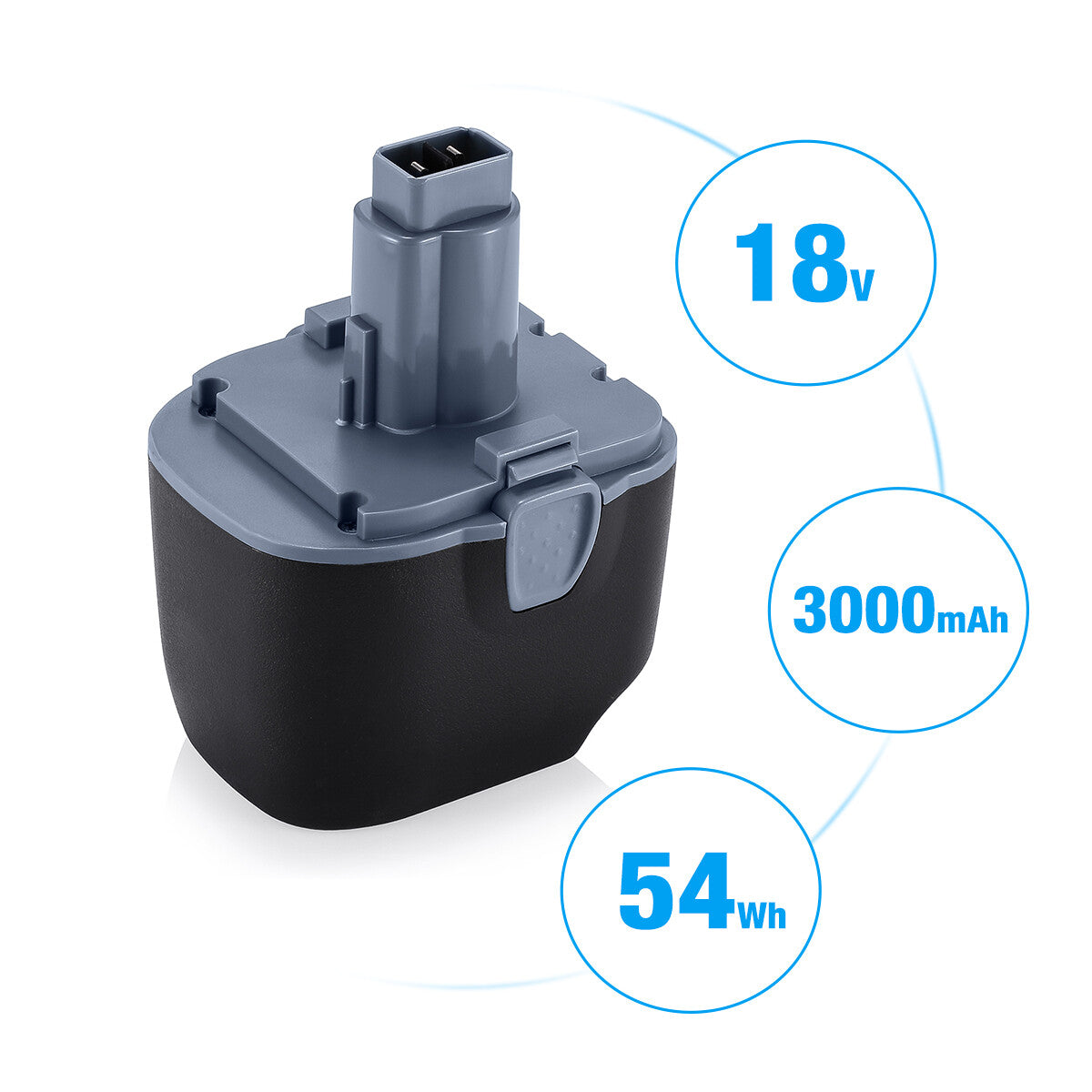 Lincoln 18V Replacement Battery 3.0Ah for Lincoln 1801, 1842, 1844, 1444, 1442