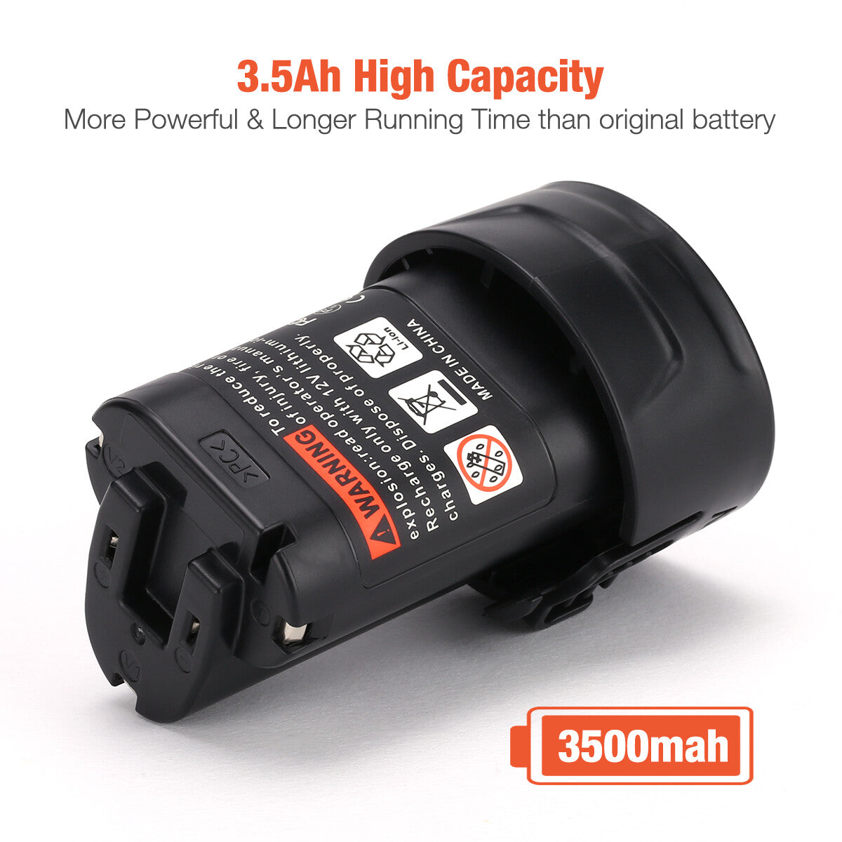 2Pack 10.8V 3500mAh Li-ion Replacement Battery For MAKITA BL1013 BL1014 194550-6 194551-4 195332-9