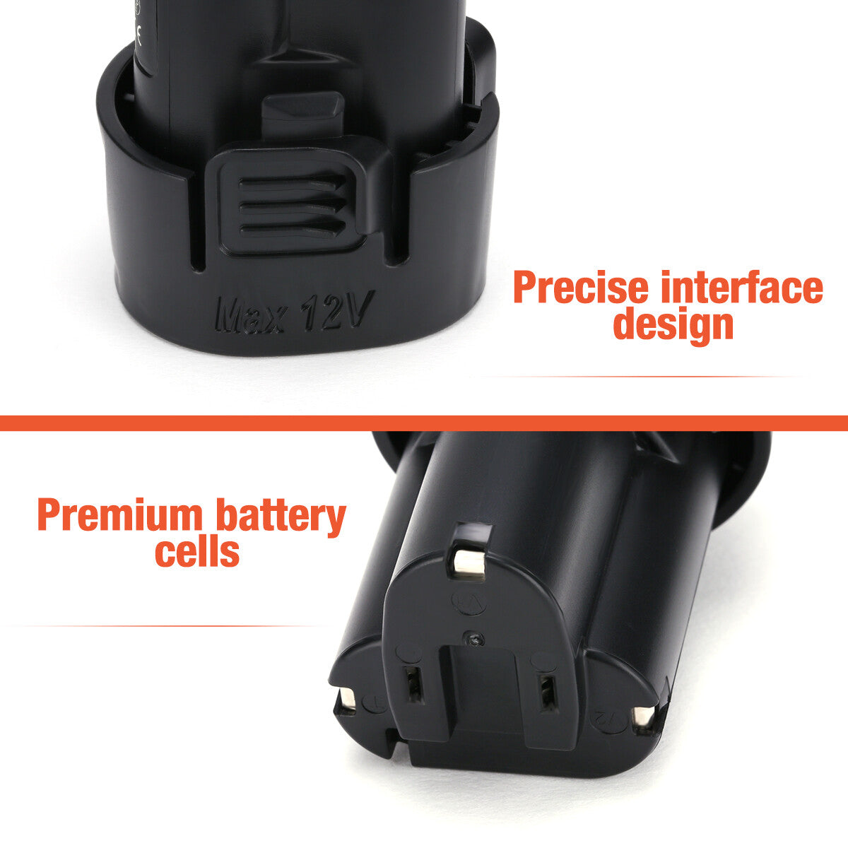 2Pack 10.8V 3500mAh Li-ion Replacement Battery For MAKITA BL1013 BL1014 194550-6 194551-4 195332-9
