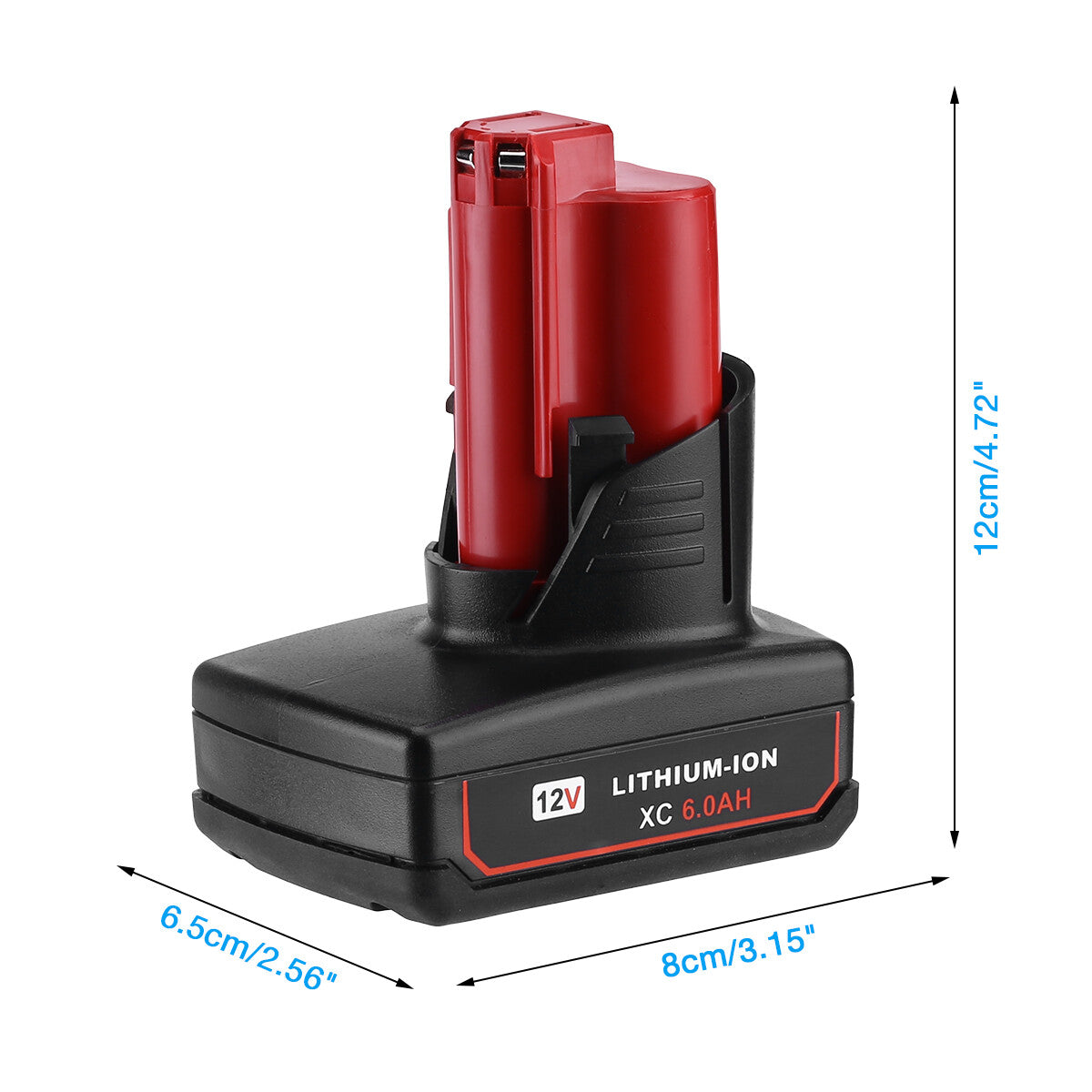 Milwaukee M12 Battery 6.0Ah Replacement
