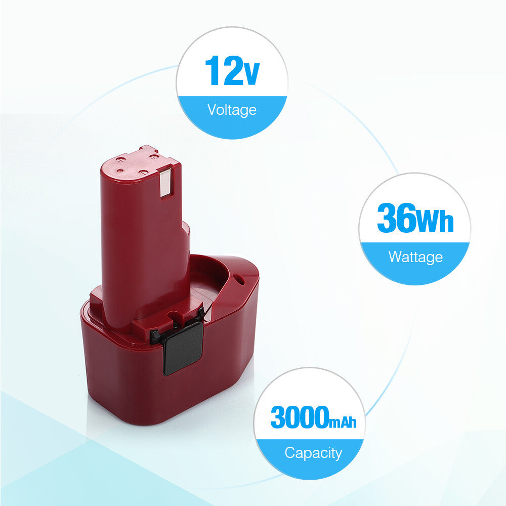 12V 3000mAh NICD Battery For Milwaukee 12V Tool 48-11-0200 48-11-0251 48-11-0140