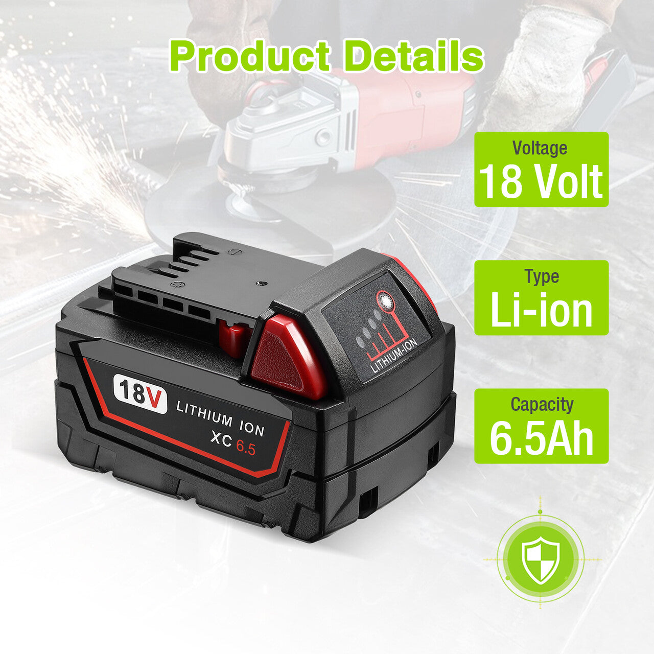 Milwaukee M18 Lithium XC6.5 Extended Capacity Battery