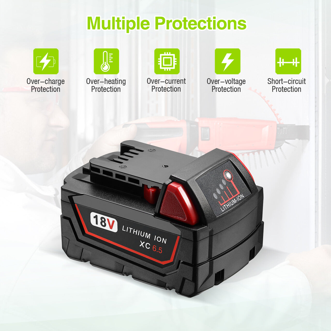 Milwaukee M18 Lithium XC6.5 Extended Capacity Battery