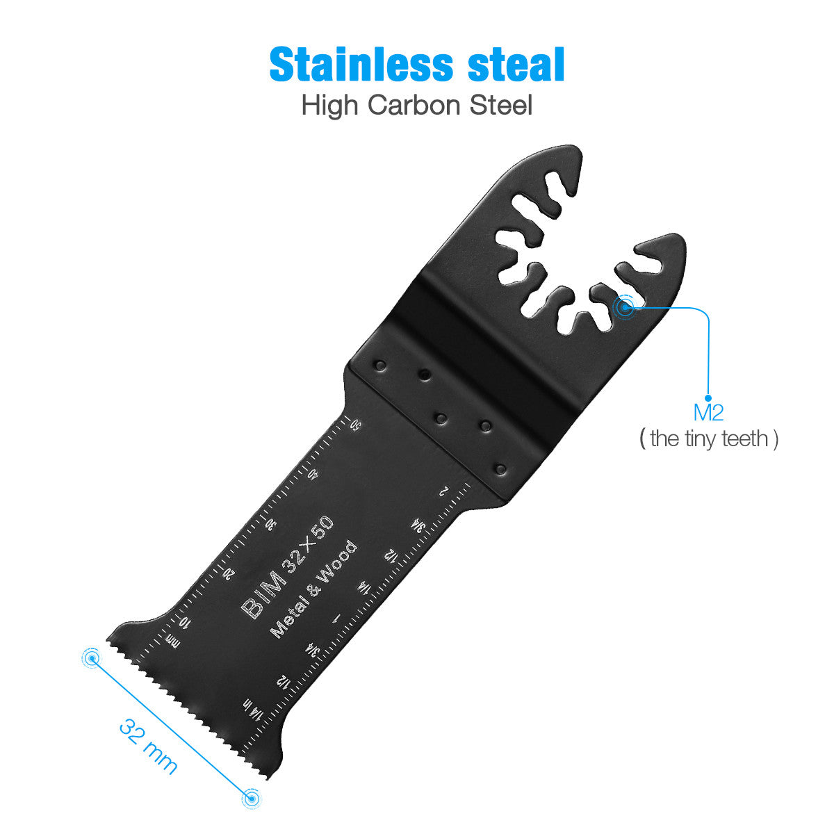 Powerextra 19 PCS Oscillating Multitool Blades for Wood and Metal