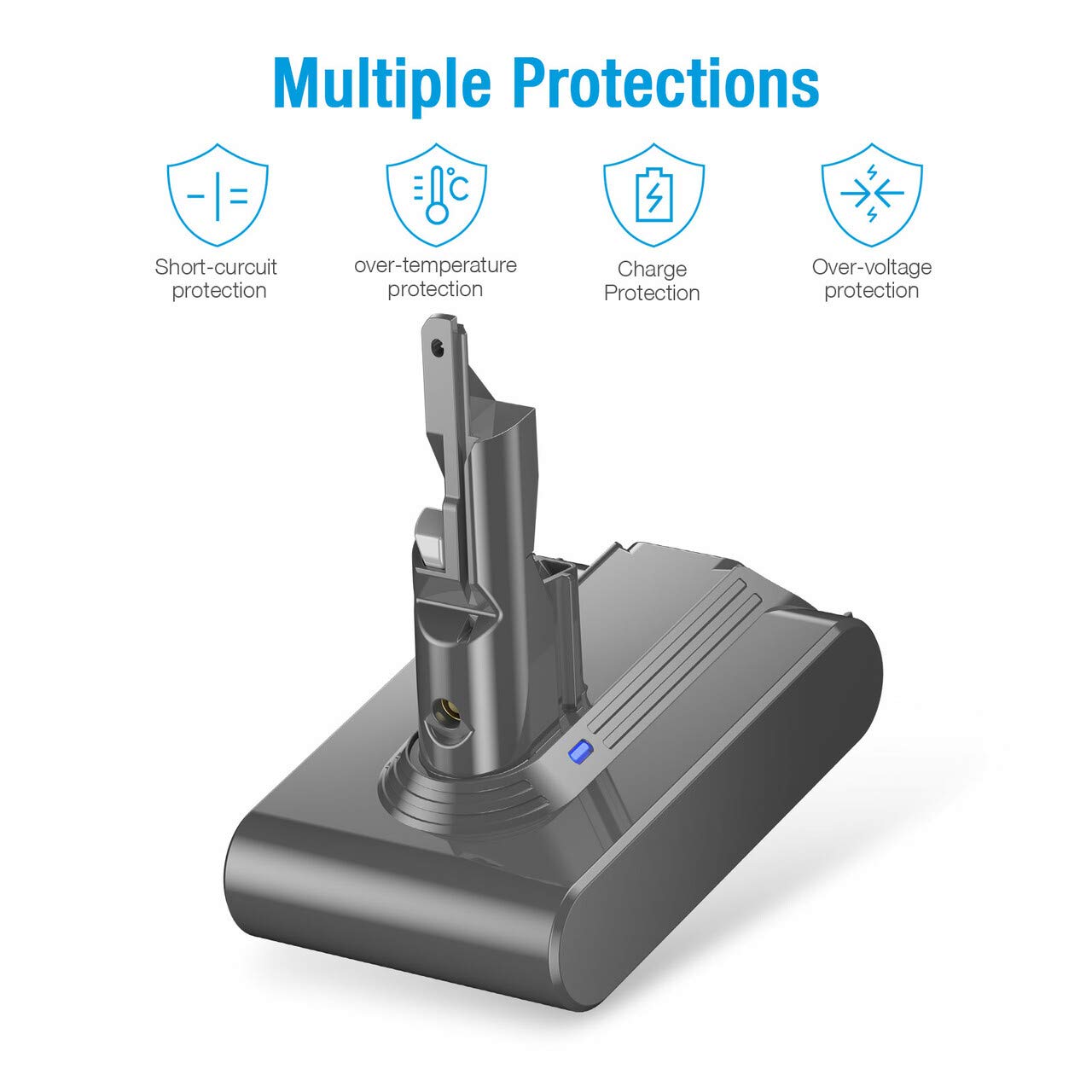 Dyson V7 Replacement Battery 4000mAh
