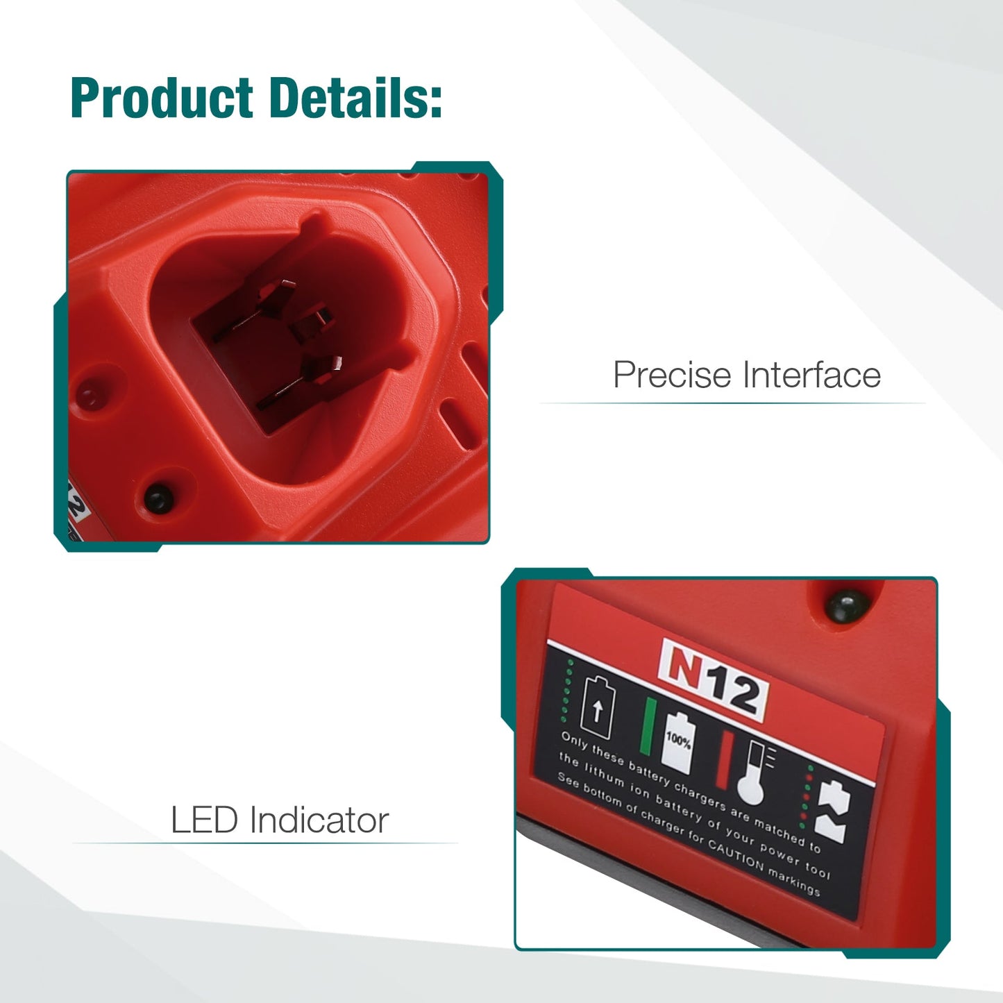 Milwaukee M12 Replacement Battery Charger
