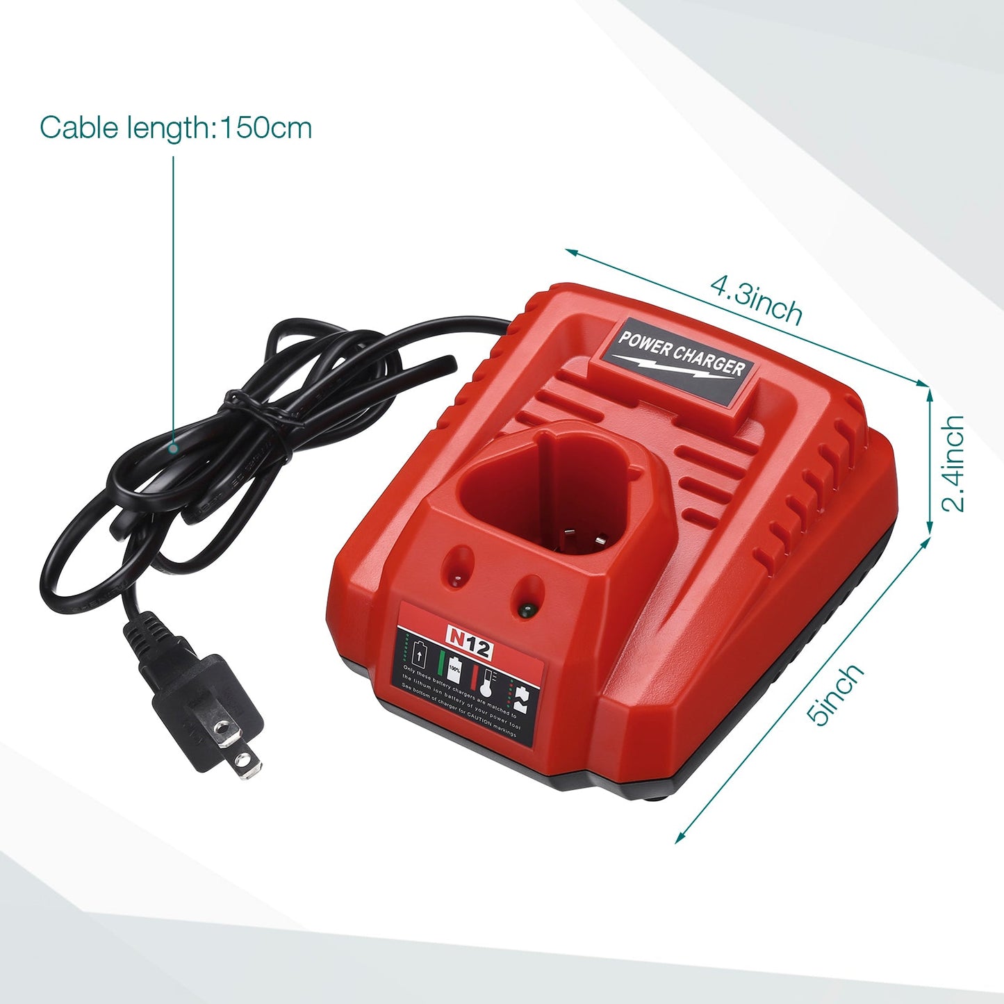 Milwaukee M12 Replacement Battery Charger