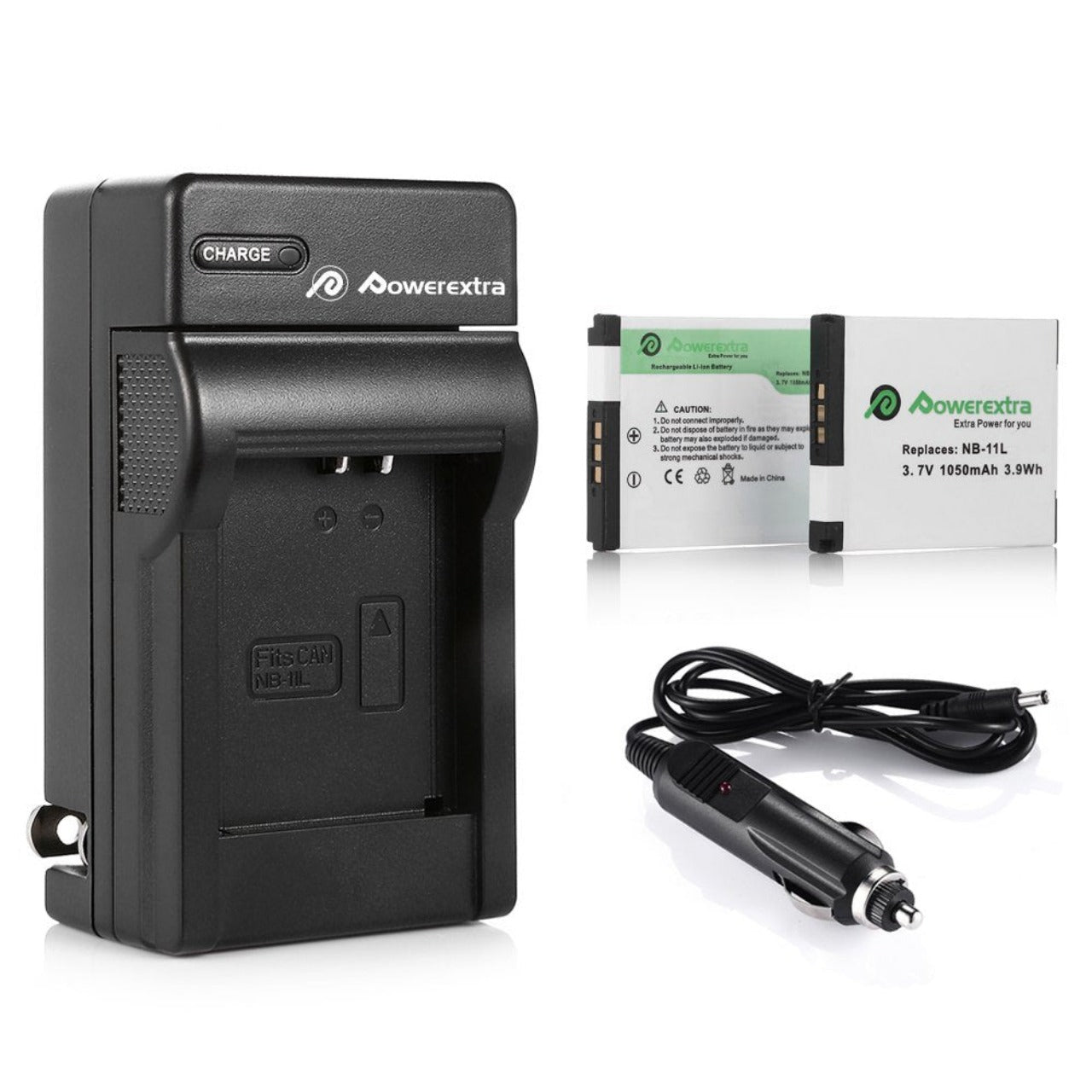 Powerextra Battery for NB-11L NB-11LH Battery and Charger for PowerShot Digital Camera