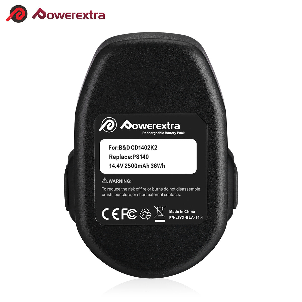 Powerextra 14.4V Replacement Battery for Black & Decker Firestorm PS140
