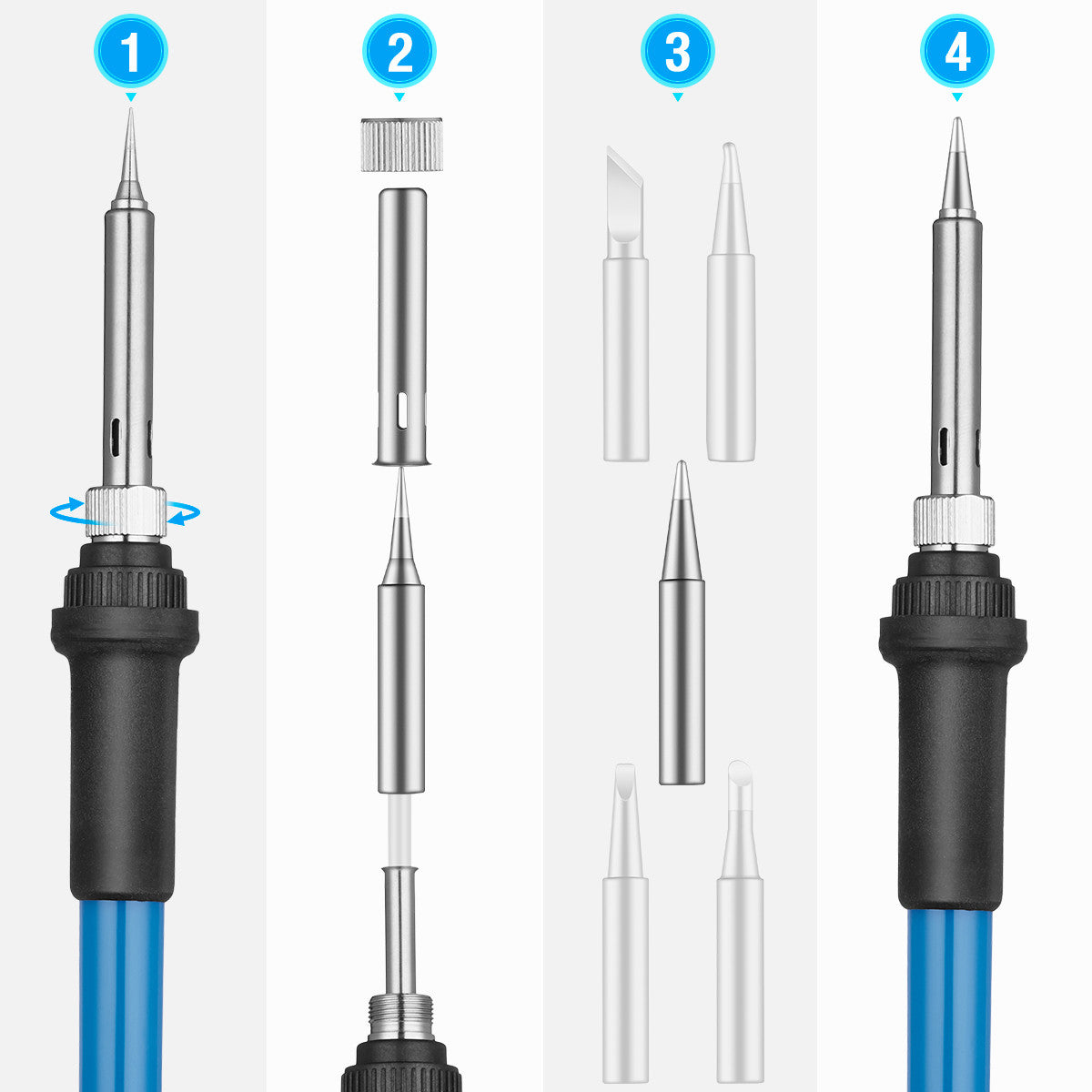 Powerextra Electronic Soldering Iron Kit with Adjustable Temperature