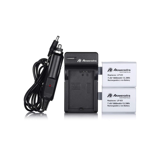 Powerextra Replacement LP-E5 Battery and Charger For Canon Camera