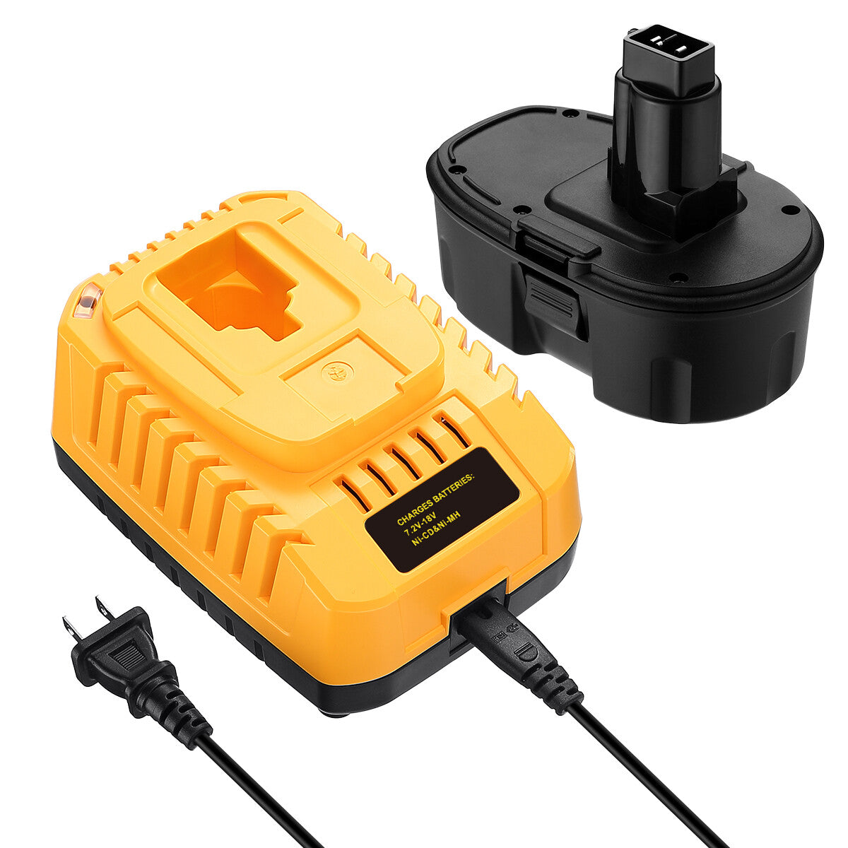 Dewalt 18V Battery Replacement 3700mAh and DC9310 Charger
