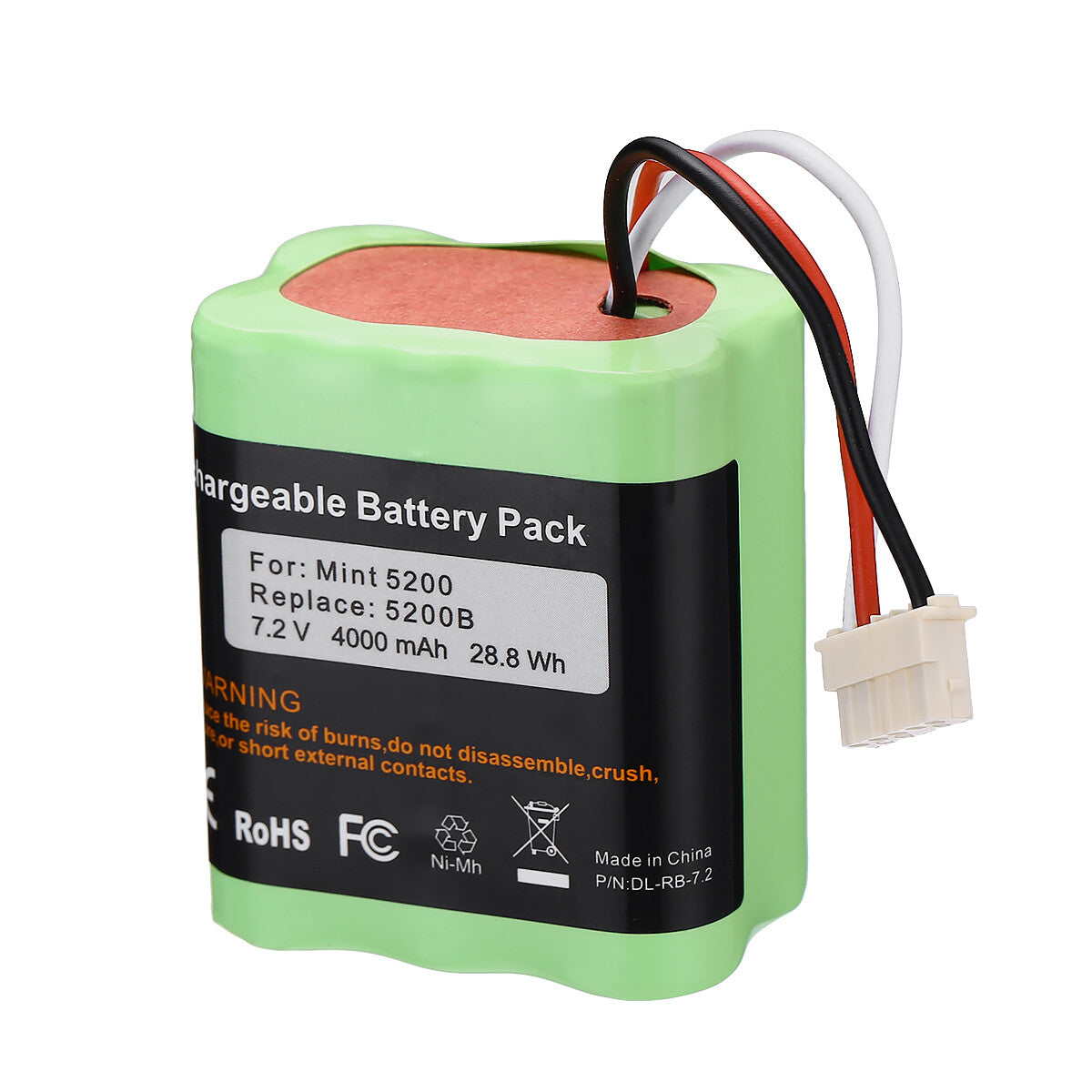 7.2V 4.0Ah Battery For iRobot Braava 380 380T Mint 5200 5200B 5200C