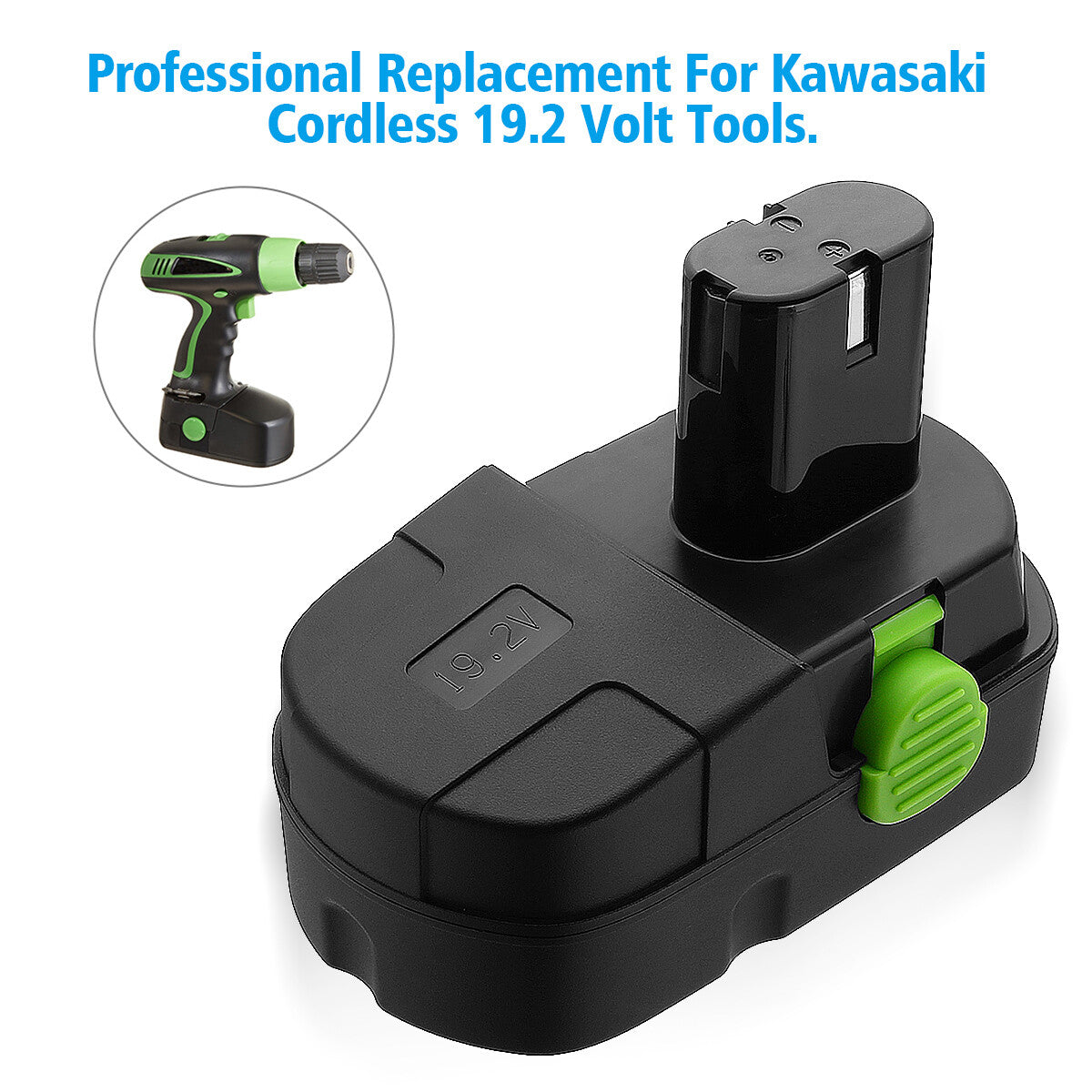 Kawasaki 19.2V 3000mah Replacement Battery for Kawasaki 840045