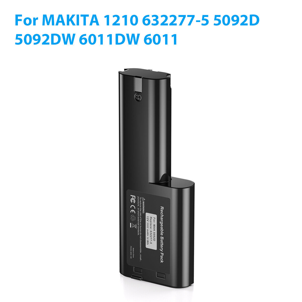 Professional Replacement Battery for Makita 12V 1210 632277-5 5092D 5092DW 6011D 6011DW Drill