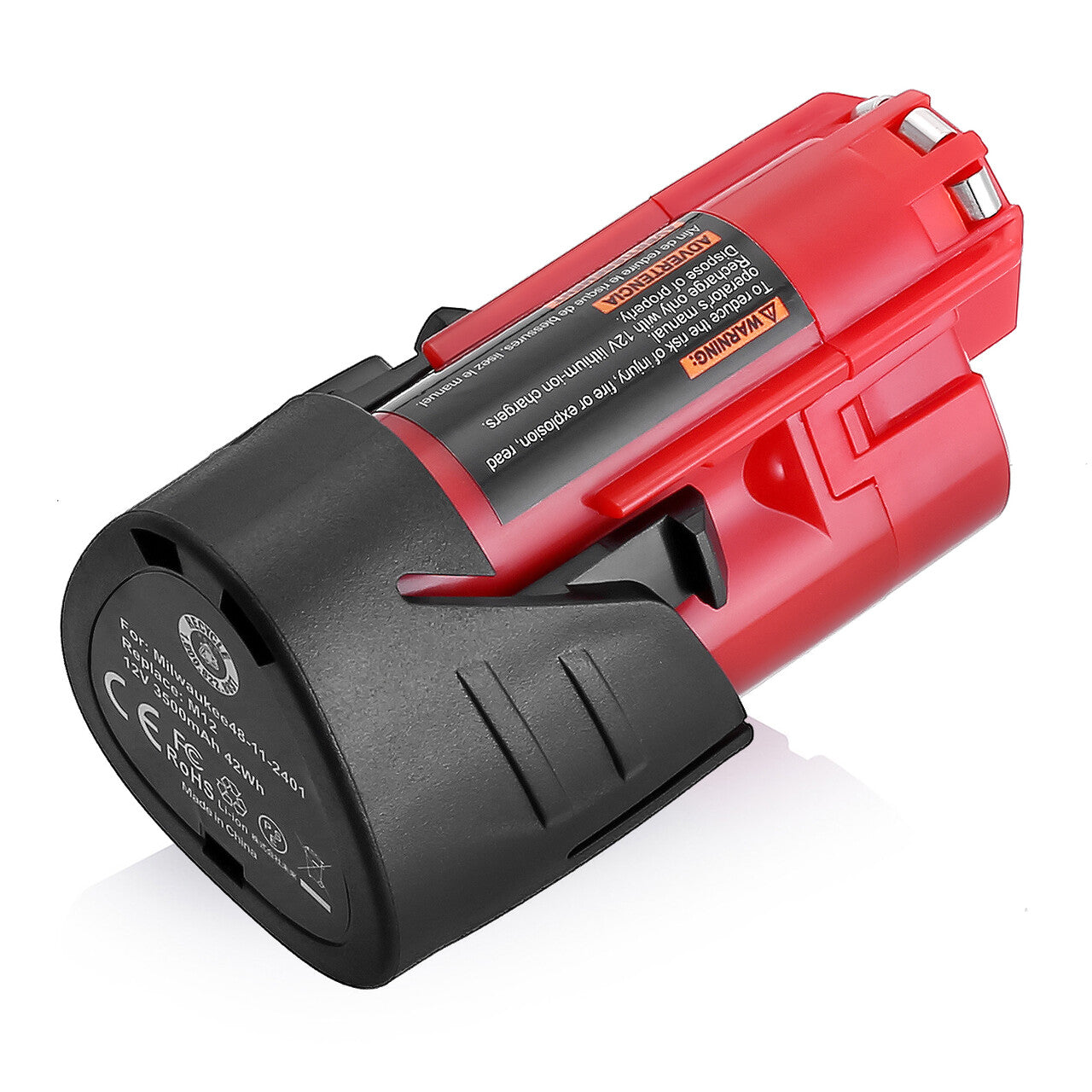 3500mAh 12V Lithium Replacement for Milwaukee 12V Battery