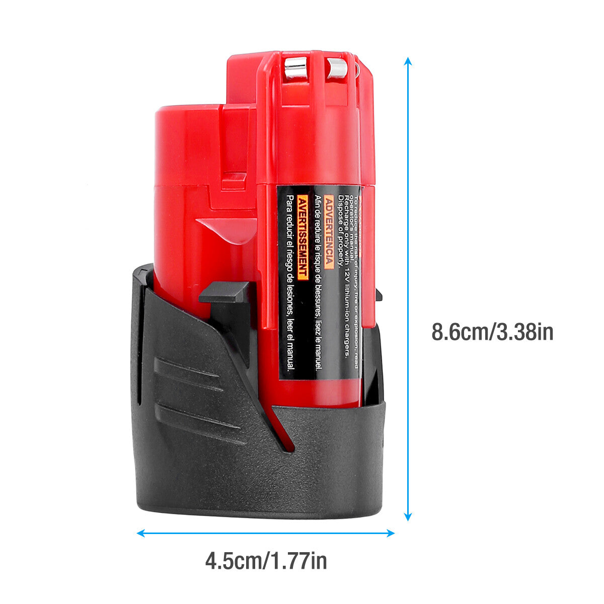 3500mAh 12V Lithium Replacement for Milwaukee 12V Battery