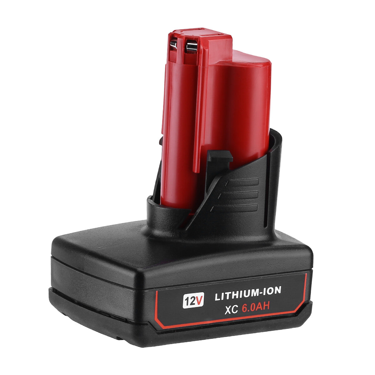 Powarobor 2pcs M12B6 12V 6.0Ah Lithium Ion Replacement Battery Compatible with Milwaukee M12 Li-ion Power Tool Batteries with LED Display 48-11-2460