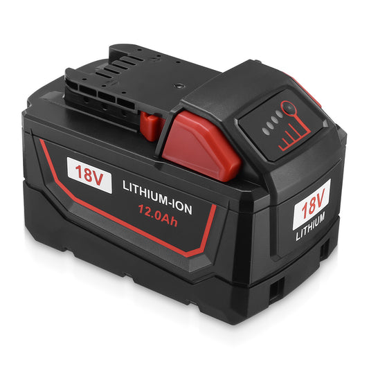 Extended Capacity Milwaukee M18 18V Lithium Replacement Battery 12.0Ah