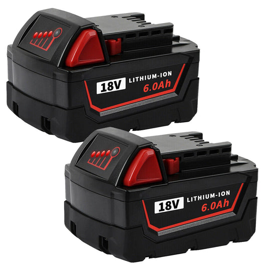 6.0Ah M18 Replacement Battery for Milwaukee 18V Cordless Power Tools