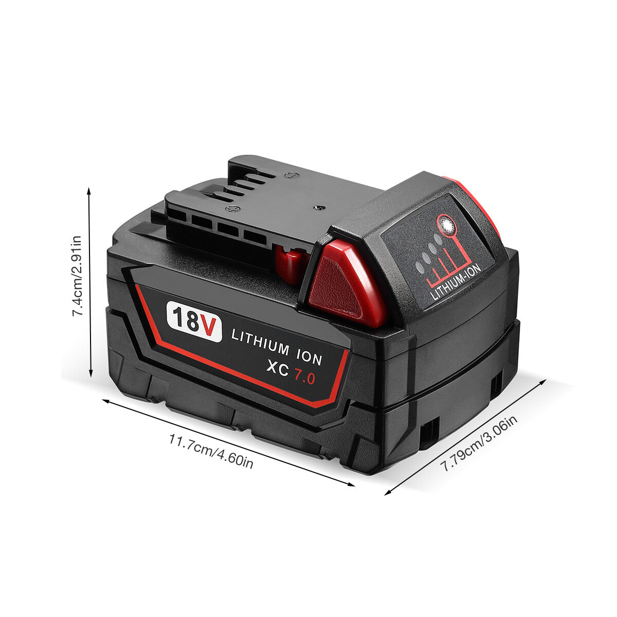 Milwaukee M18 18V Lithium XC 7.0Ah Extended Capacity Battery Replacement