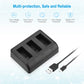 High-Speed 3-Channel Charger for GoPro MAX Replacement Battery