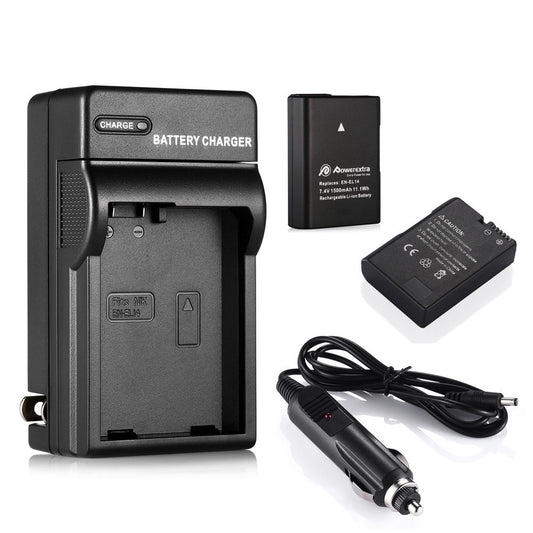 Powerextra EN-EL14 Replacement Battery and Battery Charger for Nikon