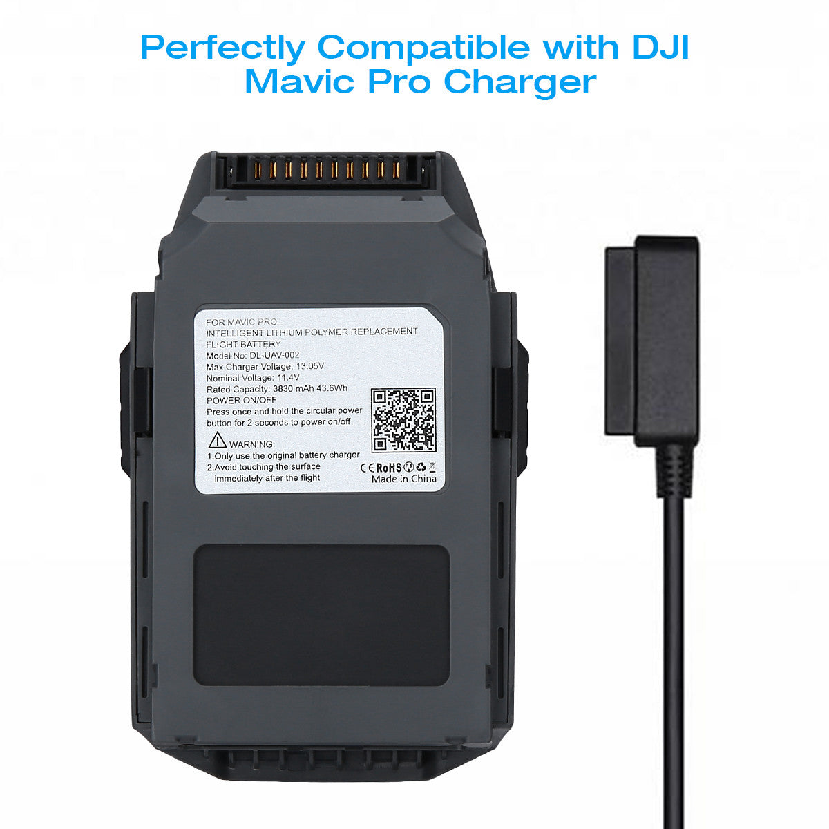 Powerextra Battery Replacement for 11.4V DJI Mavic Pro with Battery Safe Bag