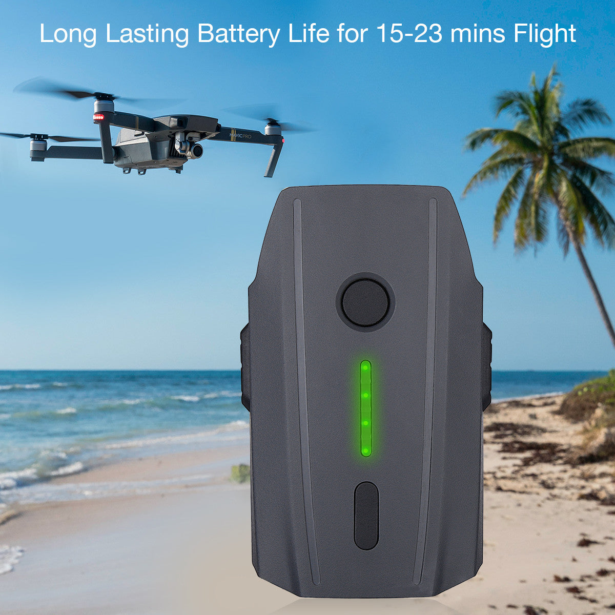 Powerextra Battery Replacement for 11.4V DJI Mavic Pro with Battery Safe Bag