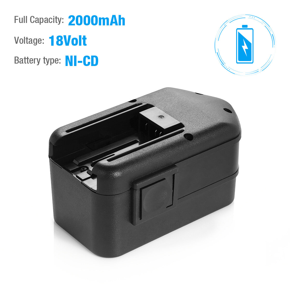 Powerextra 18V 2000mAh Replacement Battery for Milwaukee Power Tools