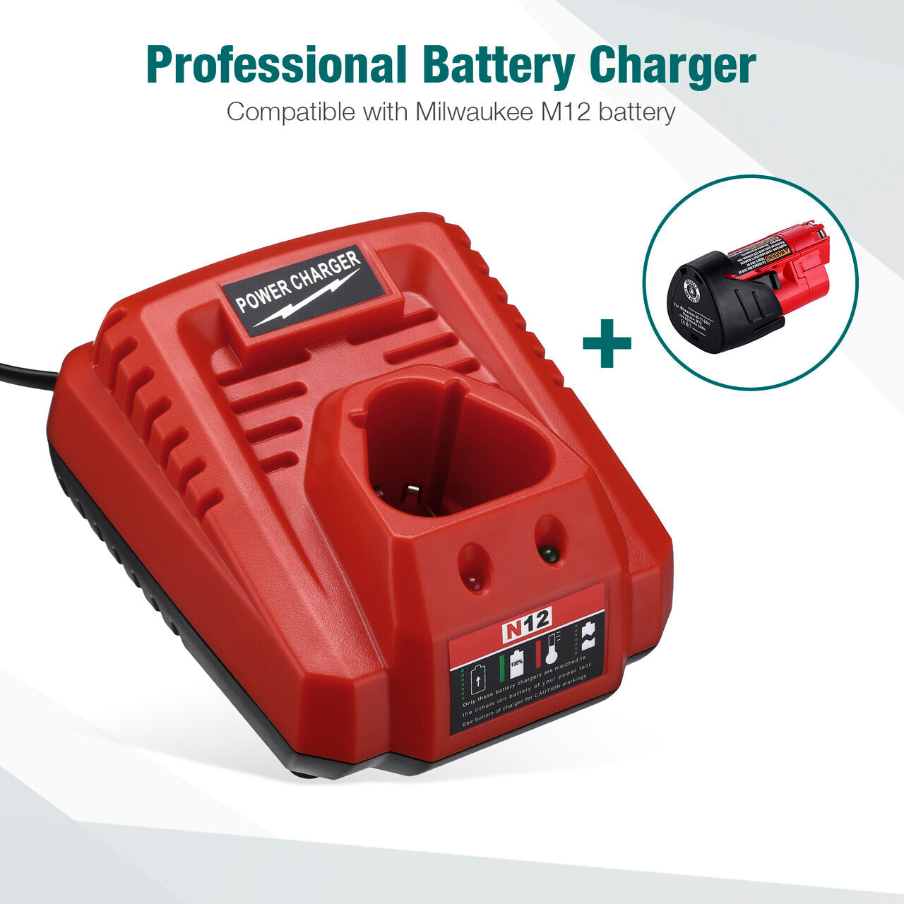 Milwaukee M12 Replacement Battery Charger
