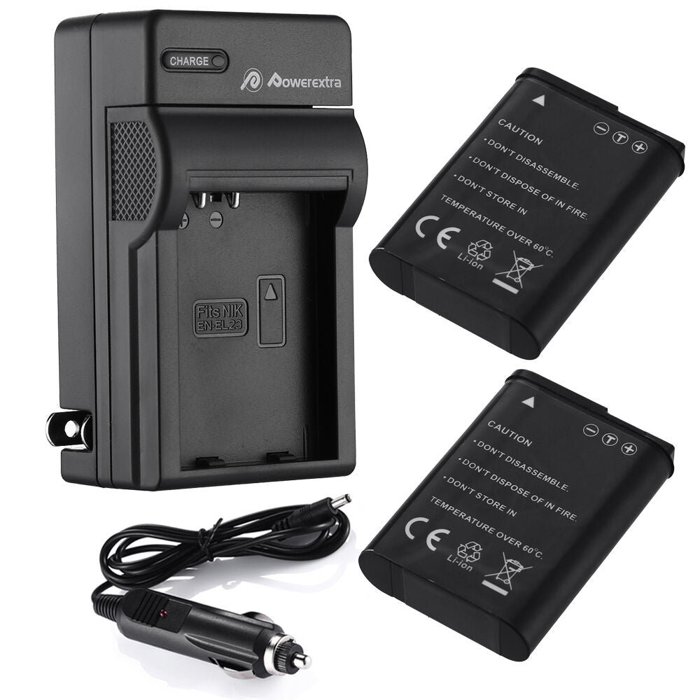 EN-EL23 Battery and Charger for Nikon Coolpix B700 P900 S810C P610 P600