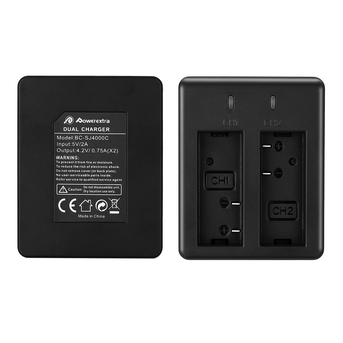 Dual USB Charger Compatible with SJCAM Sport Cameras and More