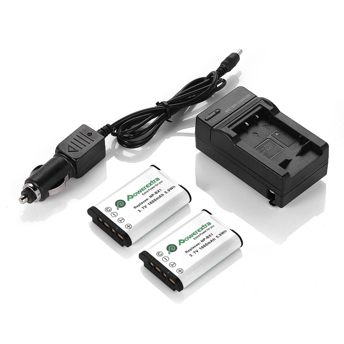 Powerextra Replacement Sony NP-BX1 and AC Battery Charger