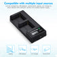 Powerextra Sony NP-F970 Battery Charger with USB LCD Display