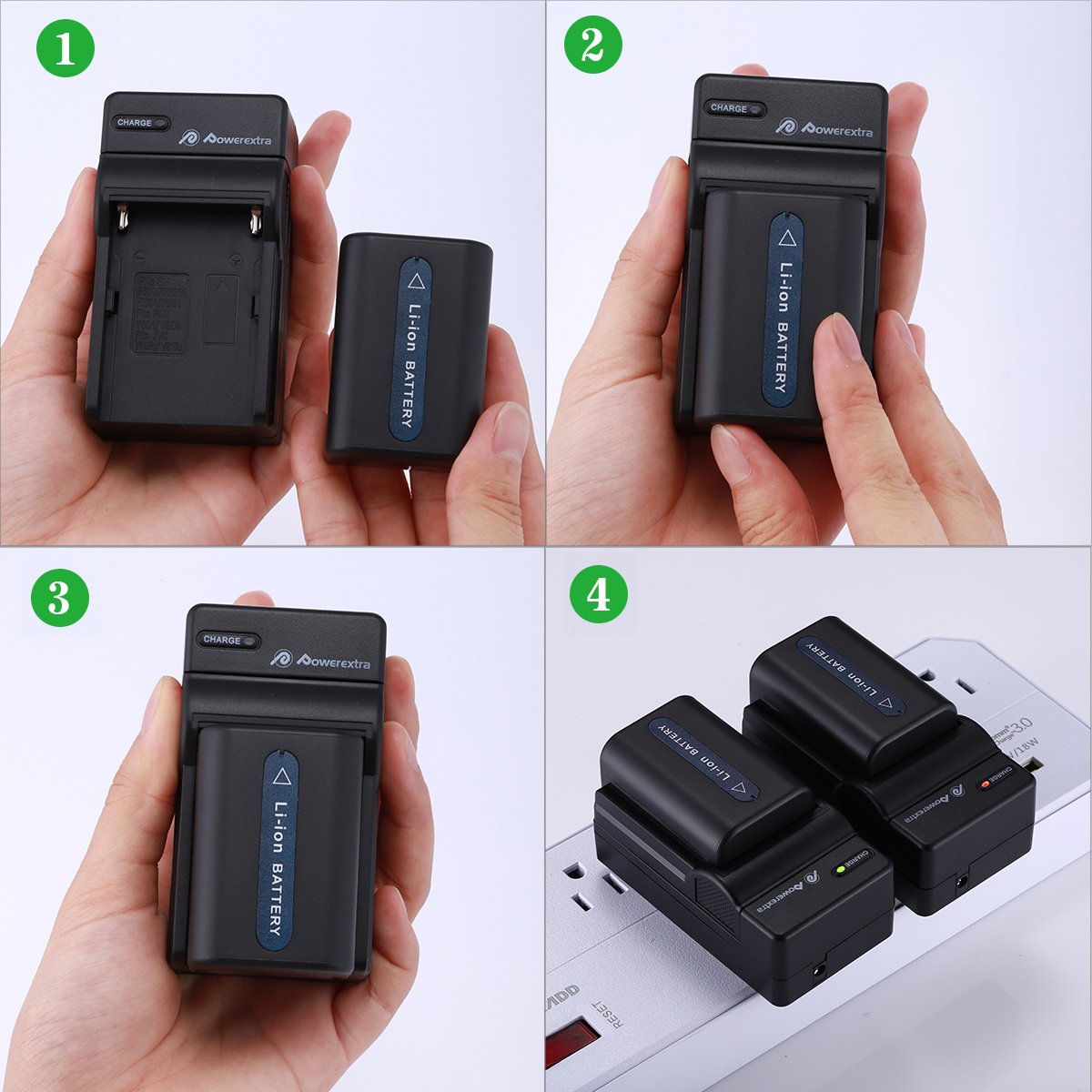 Replacement Sony NP-FM50 Battery and Travel Charger