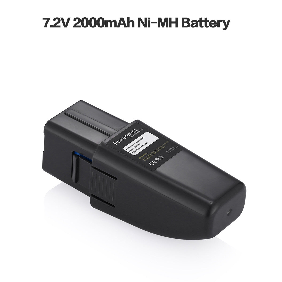Powerextra 7.2V 2000mAh Replacement Battery for Ontel Swivel Sweeper G1 G2