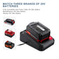 Replacement Battery Charger for Porter Cable and Black & Decker 20V Lithium Battery